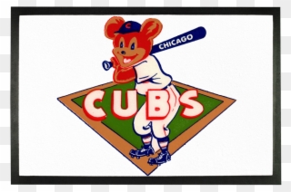 1950's Chicago Cubs ﻿sublimation Doormat - Cartoon Clipart