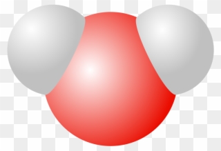 Water Molecule - Molecula De Oxigeno Png Clipart