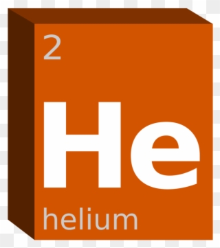 Helium Symbol Chemical Element Chemistry Block - عنصر الهيليوم في الجدول الدوري Clipart