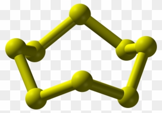 Chemistry Clip Chemical Formula Banner Royalty Free - Molecula De Azufre S8 - Png Download