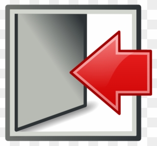 Door, Exit, Log Out, Logout, Sign Out Icon - Up Down Left Right Button Clipart