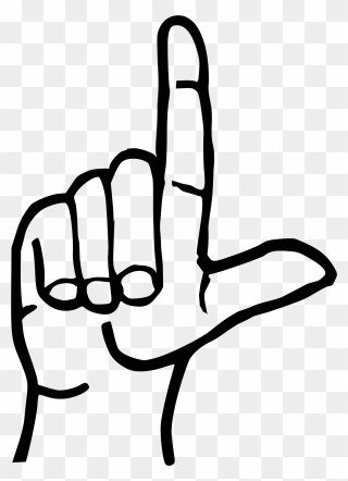 L In Sign Language Clipart