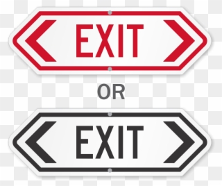 Zoom, Price, Buy - Truck Exit Sign Clipart