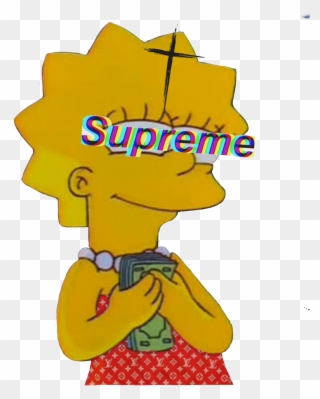 Simpsons Aesthetic Edits Pictures And Ideas On Carver - Lisa Simpson Supreme Clipart