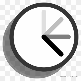 Ticking Clock Tools Free Black White Clipart Images - Late Clock Clipart - Png Download