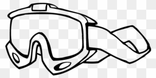 Drawn Goggles Four Wheeler - Accesorios De Natacion Para Colorear Clipart