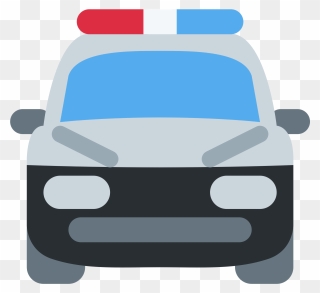 Oncoming Police Car - Oncoming Police Car Emoji Clipart