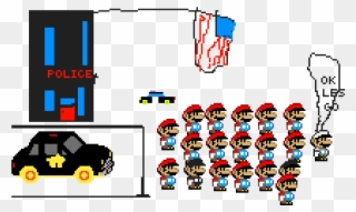 Police Mario - Super Mario Clipart