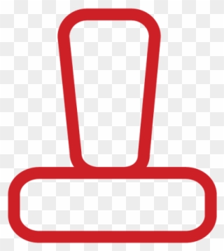 Rubber Stamp Icon To Indicate How Roofscreen Projects Clipart