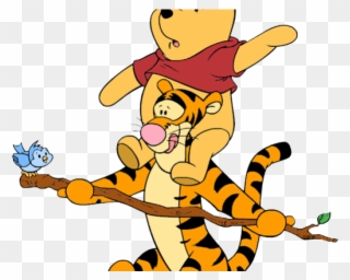 Winnie The Pooh Clipart Tigger And Pooh - Winnie The Pooh With Tigger - Png Download