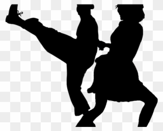 Style Clipart Tap Dance - Transparent Swing Dance Silhouette - Png Download