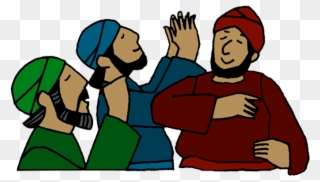 Clip Art Adapted By Www - Cartoon Praying People Png Transparent Png