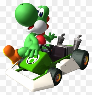 Yoshi Clipart Mario Kart - Yoshi In Mario Kart - Png Download