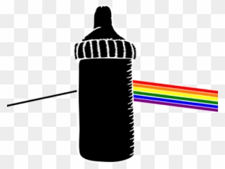 Pink Floyd Clipart Dark Side The Moon - Pink Baby Bottle Clip Art - Png Download