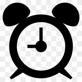 Circular Alarm Clock Comments - Silueta De Reloj Clipart
