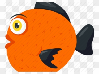 Fish Tank Clipart Orange Goldfish - Cartoon Freshwater Fish - Png Download