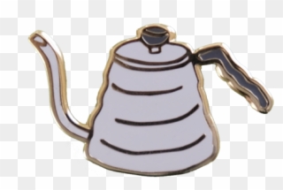 'pour Over Kettle' Pin - Teapot Clipart