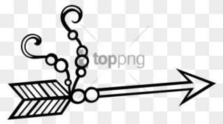 Free Png Bow And Arrow Outlines Png Image With Transparent - Desenhos De Flechas Png Clipart