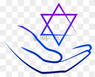 Free Png Hands Holdin Star Of David Png Image With - Star Of David Small Clipart
