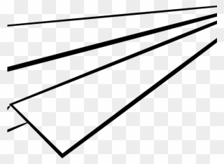 Aviation Clipart Paper Airplane - Line Art - Png Download