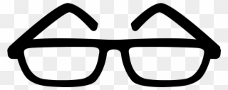 Eyeglasses Of Thin Shape Comments - Eye Glasses Icon Png Clipart