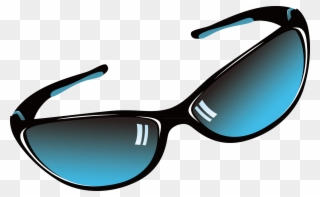 Blue Sunglasses Sun Glasses, Accessories Goggles Clipart - Vector Glasses - Png Download