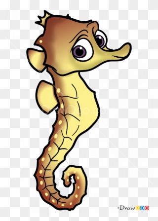 665 X 933 1 - Seahorse Drawing Nemo Clipart