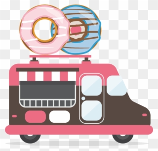 Donut Donuts Donat Çörek Cookie Cute Kawaii Pastel - Toy Vehicle Clipart