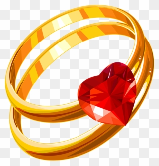 Diamond Ringashraf Clip Art At Clkercom Vector Clip - Wedding Rings - Png Download