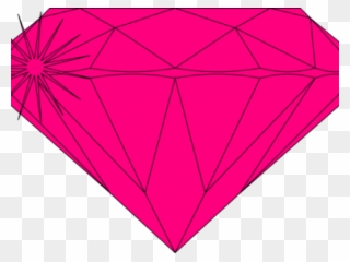 Gems Clipart Sparkly Diamond - Pink Diamond Clip Art - Png Download