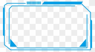 Tech Border Simple Line Blue Png And Psd - Transparent Futuristic Line Png Clipart