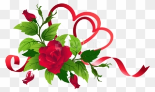 Free Png Download Transparent Hearts And Roses Decor - Hearts And Roses Png Clipart