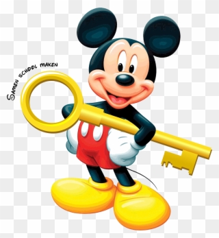 Mickey Mouse De Sleutel - Mickey Mouse Standee Clipart