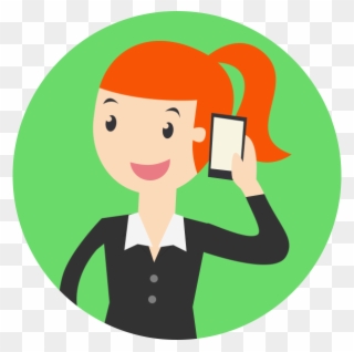 Bill Calls The Sales Rep - Cartoon Clipart