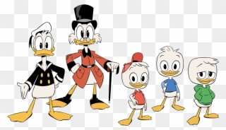Ducktales Sivun Ylakuva - Huey Duck Dewey Duck Louie Duck Webby Vanderquack Clipart