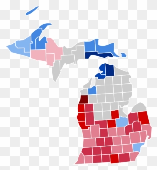 Results By County - Michigan Governor Election Results 2018 Clipart