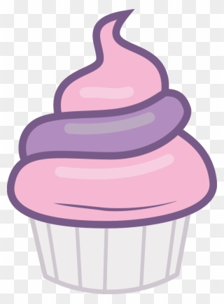 Cupcake Vector Purple - Mlp Food Vector Clipart