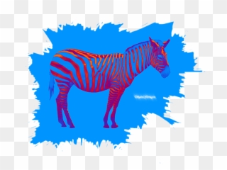 Drawing Trippy Psychadelic Transparent Clipart Free - Zebra - Png Download