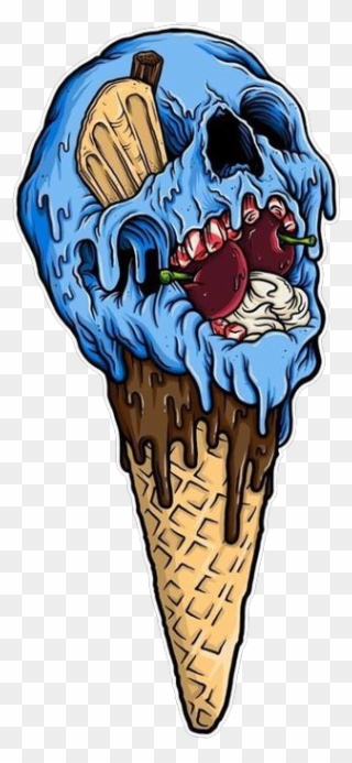 Ice Cream - Zombie Ice Cream Drawing Clipart