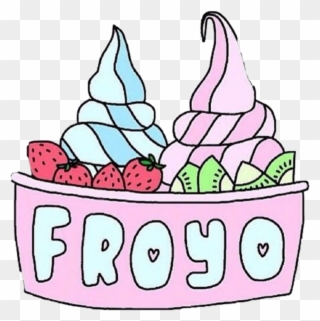 #froyo #yogurt #food #yummy #icecream #tumblr #pastel - Transparents And Overlays School Clipart