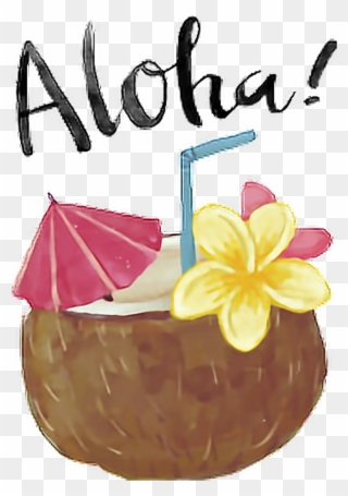 #summertime #summerfun #tropical #aloha #pineapple - Transparent Hawaiian Flower Png Clipart