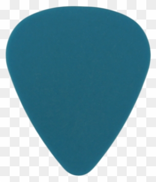 Style 351 Delrin Custom Guitar Pick Neon Blue - Heart Clipart