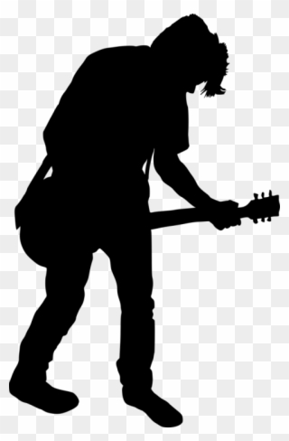 480 X 733 2 - Guitar Player Silhouette Png Clipart