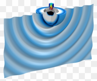 A Visualization Of The Sound Emission Of A Tonpilz - Illustration Clipart