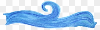 Ocean Waves Clipart Png - Ocean Blue Watercolor Png Transparent Png
