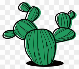 Cactaceae Succulent Plant Cartoon Clip Art - Succulent Cartoon Png Transparent Png