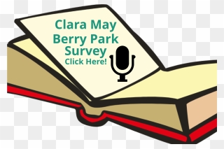 Click Here To Take The Clara May Berry Park Survey - Cartoon Book Background Png Clipart