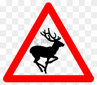 Free Png Download Deer Traffic Png Images Background - British Road Signs Animals Clipart