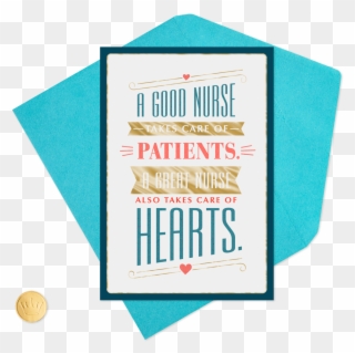 Taking Care Of Hearts Nurses Day Card - Paper Clipart
