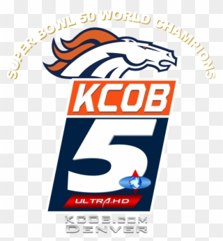 Special Kcob Logo Commemorating The Denver Broncos - Denver Broncos Logo Clipart
